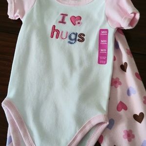 Hudson Bay Pink Baby Set Top & Pants